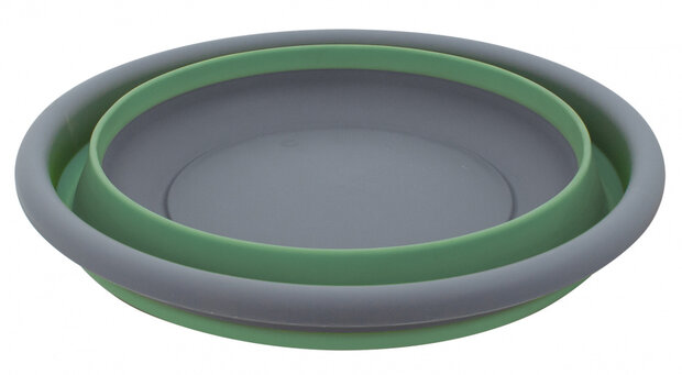 teil opvouwbaar rond 37,5 cm siliconen groen/grijs
