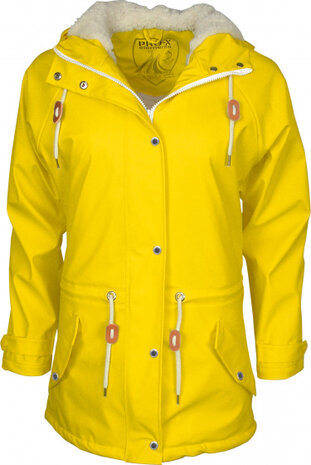 regenjas Kira dames polyester geel maat 46