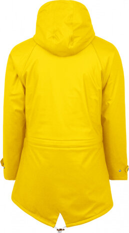 regenjas Kira dames polyester geel maat 46