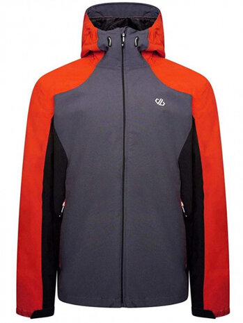 outdoorjas Recode II heren polyester zwart/oranje mt XS