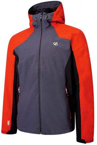 outdoorjas Recode II heren polyester zwart/oranje mt XS