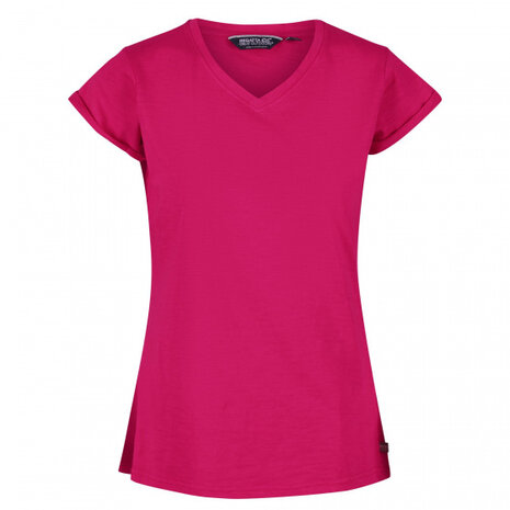 outdoorshirt dames katoen roze maat 42