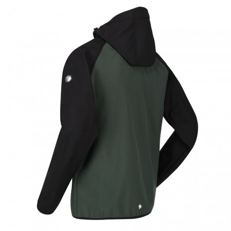 outdoorjas Arec II heren polyester donkergroen mt S