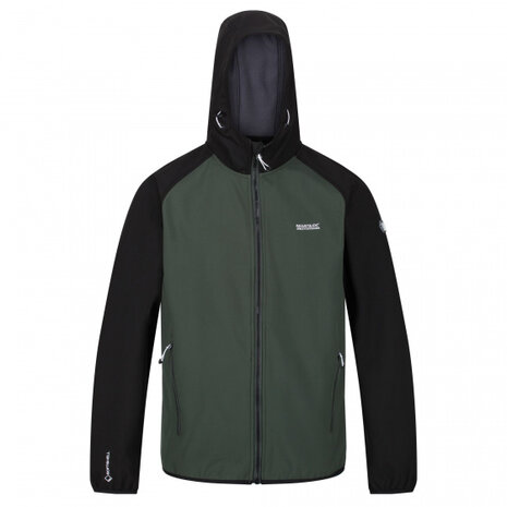outdoorjas Arec II heren polyester donkergroen mt S