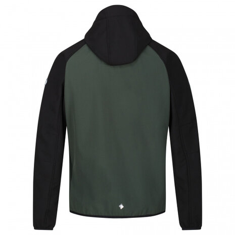 outdoorjas Arec II heren polyester donkergroen mt S