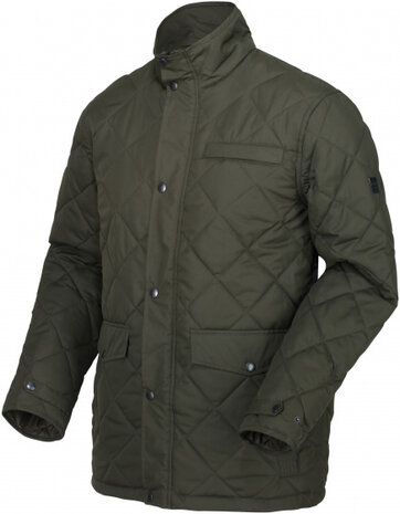 outdoorjas Locke heren polyester kaki maat 38