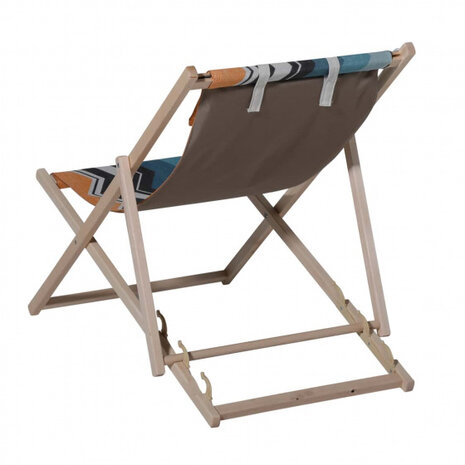 strandstoel Chris 90 x 55 x 87 cm hout/polykatoen
