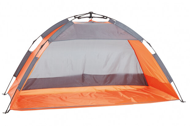 strandtent UV40 pop-up 220 x 110 cm oranje/grijs