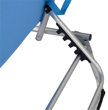 ligbed Pebble Beach 57 x 188 x 30 cm aluminium blauw