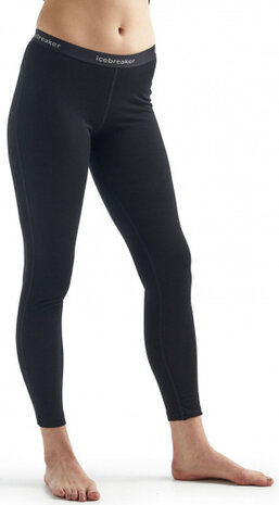 thermolegging BodyFit 200 dames merinowol zwart mt XL