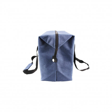 koeltas 16 liter PVC/aluminium blauw/zwart