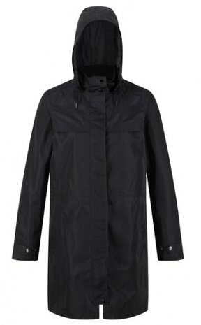outdoorjas Abiela dames polyester zwart maat 36