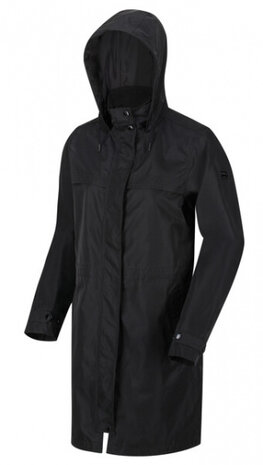 outdoorjas Abiela dames polyester zwart maat 38