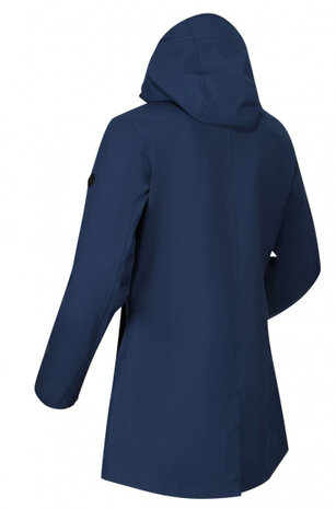 outdoorjas Pulton dames polyester navy maat 34