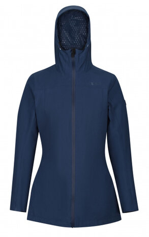 outdoorjas Pulton dames polyester navy maat 38