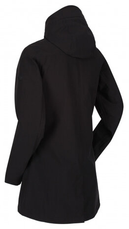 outdoorjas Pulton dames polyester zwart maat 42