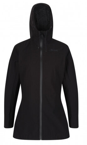 outdoorjas Pulton dames polyester zwart maat 42
