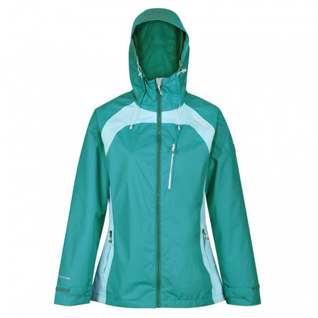 outdoorjas Highton Stretch II dames turquoise maat 40