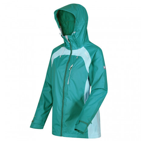 outdoorjas Highton Stretch II dames turquoise maat 44