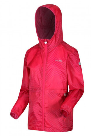 outdoorjas Bagley junior polyester rood 5-6 jaar