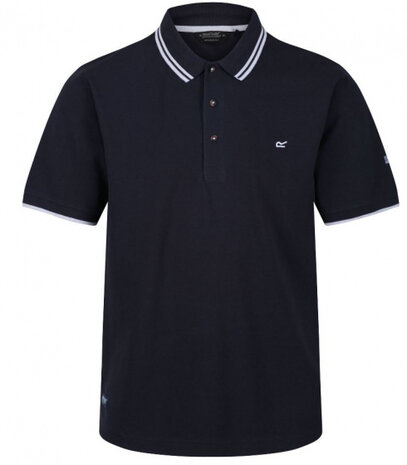 poloshirt Talcott II heren katoen marineblauw maat S