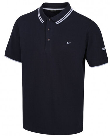 poloshirt Talcott II heren katoen marineblauw maat S
