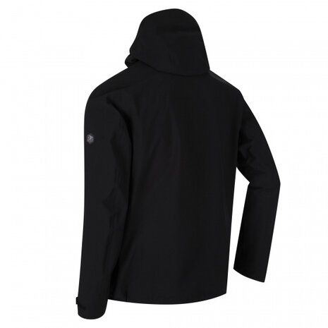 soft-shelljas Pulton heren polyester zwart mt L