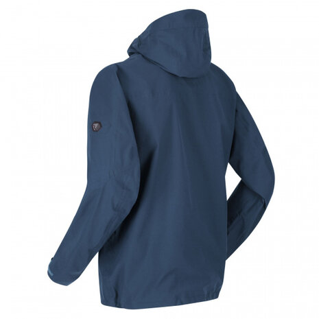 soft-shelljas Pulton heren polyester jeansblauw mt M