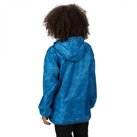 regenjas Lever junior polyester blauw maat 164/170