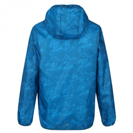 regenjas Lever junior polyester blauw maat 164/170