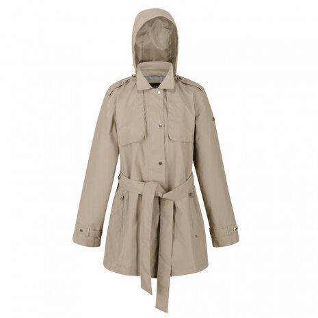 regenjas Garbo dames polyester beige maat 38