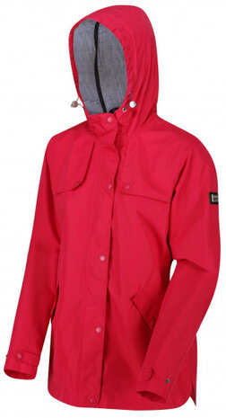 jas Bertille dames waterdicht polyester roze maat 46