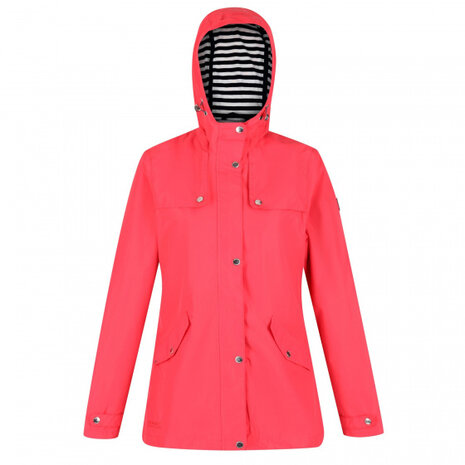 jas Bertille dames waterdicht polyester zalmroze maat 42