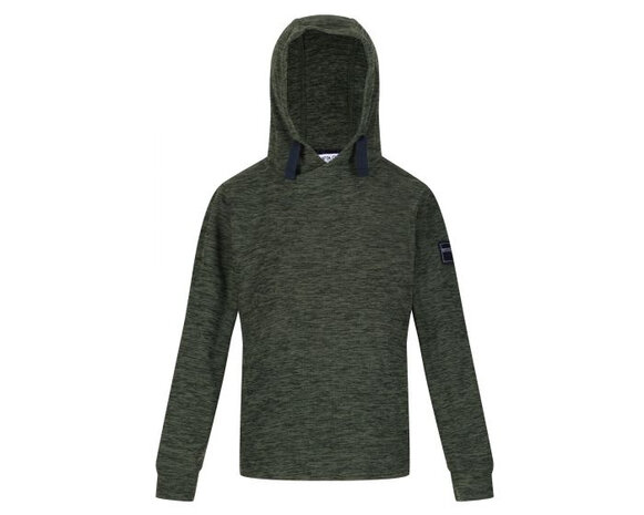 hoodie Racing junior polyester donkergroen maat 110/116
