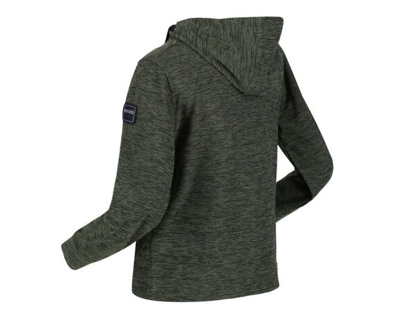 hoodie Racing junior polyester donkergroen maat 135-140