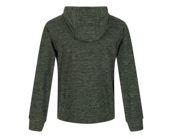 hoodie Racing junior polyester donkergroen maat 135-140