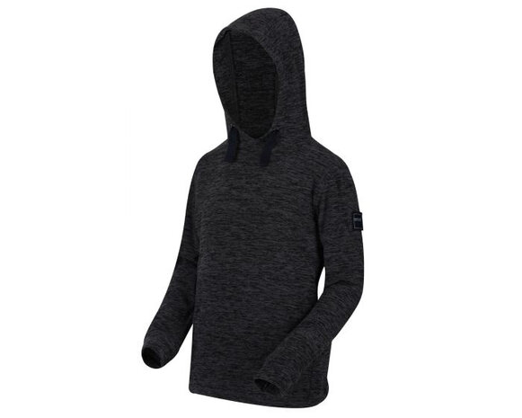 hoodie Racing junior polyester donkergrijs maat 135-140