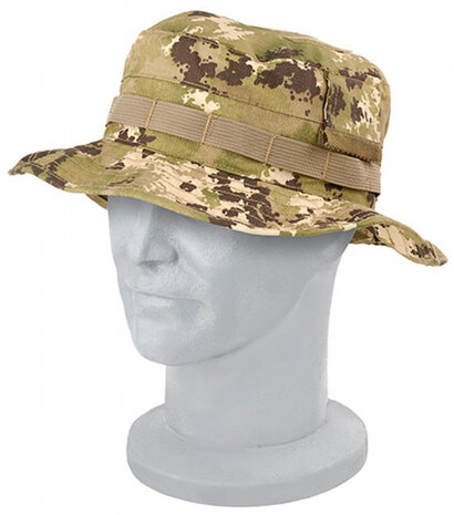 junglehoed 58 cm polykatoen legergroen/camo maat XL