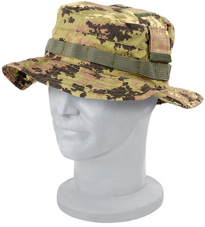 junglehoed 56 cm rip-stop legergroen/camo maat L