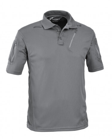 poloshirt Tactical heren polyester grijs maat S