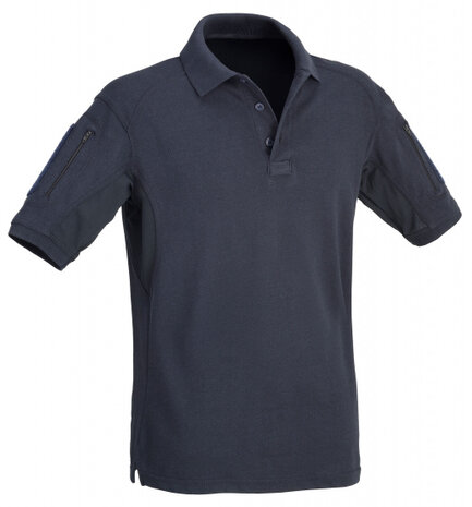 poloshirt Tactical heren polykatoen donkerblauw maat L