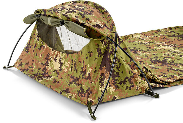 schuiltent Bivi 1-persoons 230 x 80 x 50 cm legergroen