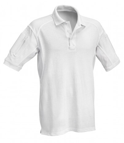 poloshirt Tactical heren polykatoen wit maat XS