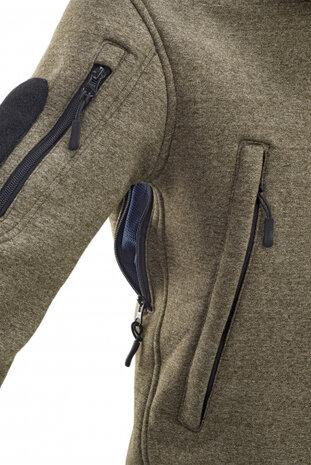 outdoorvest heren katoen groen maat S