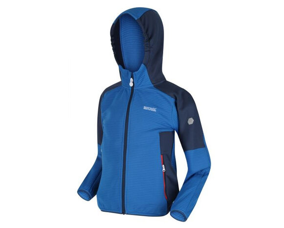 fleecevest Jenning junior polyester blauw maat 122/128