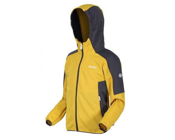 fleecevest Jenning junior polyester geel maat 122/128