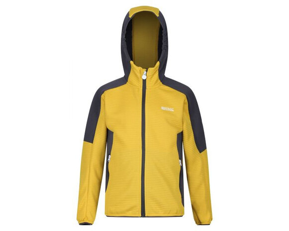 fleecevest Jenning junior polyester geel maat 122/128