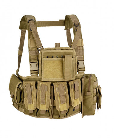 borstvest polyester kaki one-size