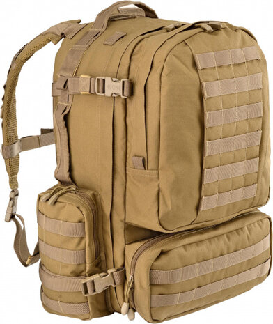 rugzak Extreme Modular 60 liter polyester kaki