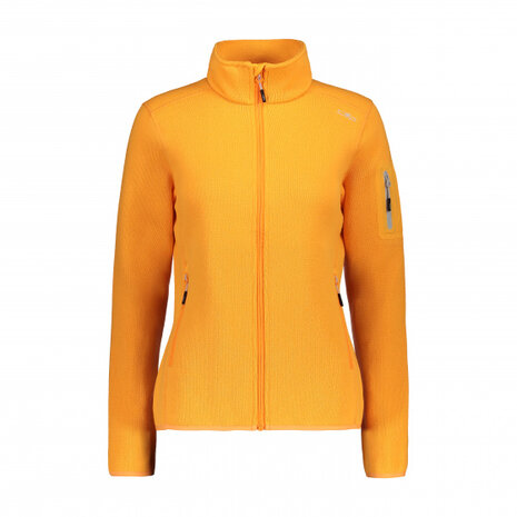 outdoorvest Knitted dames polyester oranje maat 34